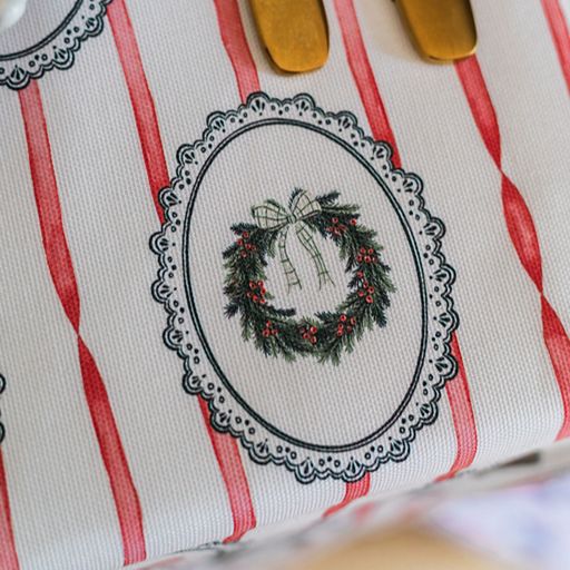 Stripe the Halls Tablecloth