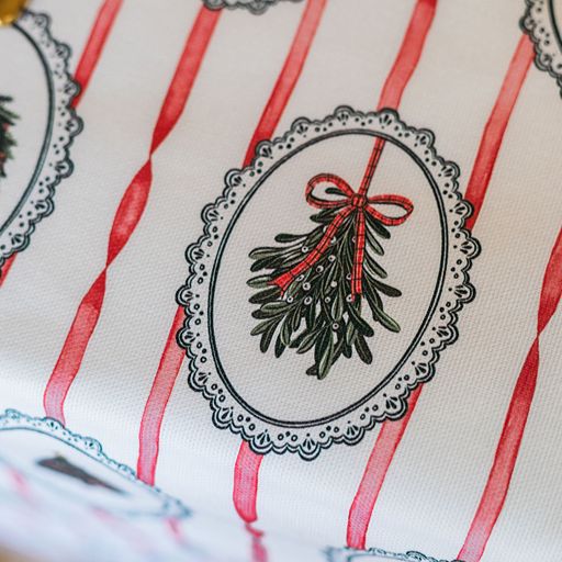 Stripe the Halls Tablecloth