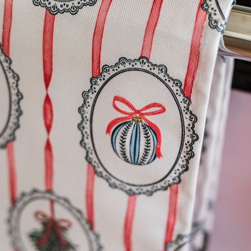 Stripe the Halls Tea Towel - Shipping September