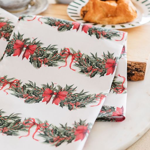 Sweeping Garlands Tea Towel