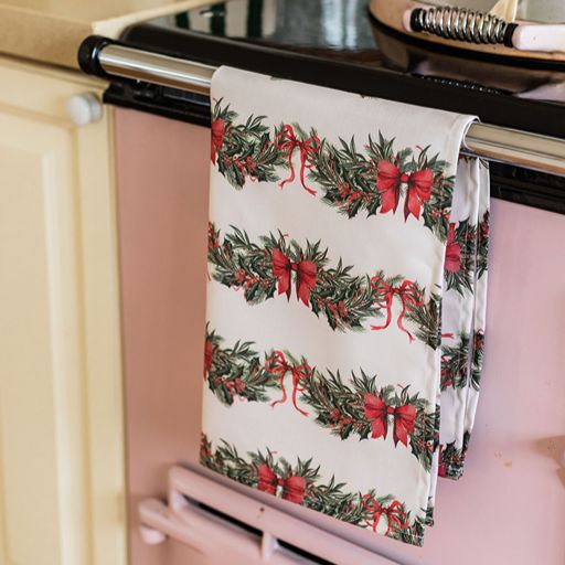 Sweeping Garlands Tea Towel