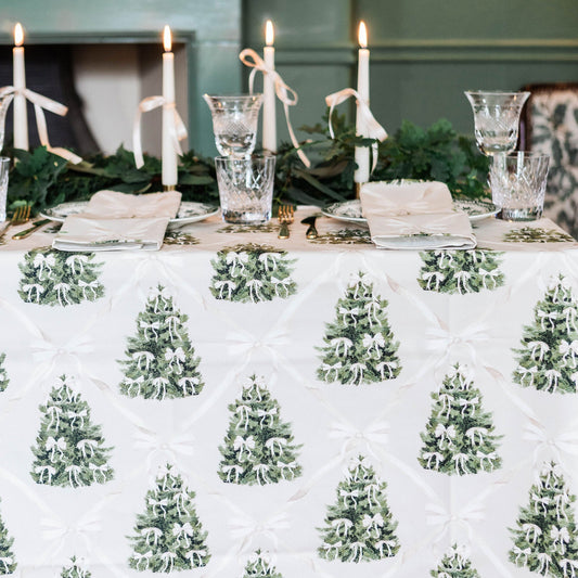Forest of Cream Tablecloth - Despatching November