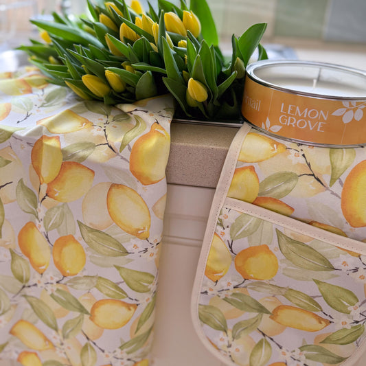 Summer Lemons Oven Gloves