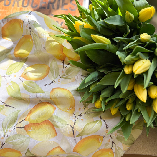 Summer Lemons Tea Towel