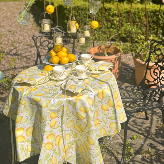 Summer Lemons Tablecloth
