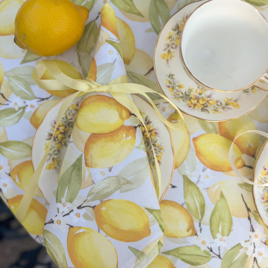 Summer Lemons Napkins (Pair)