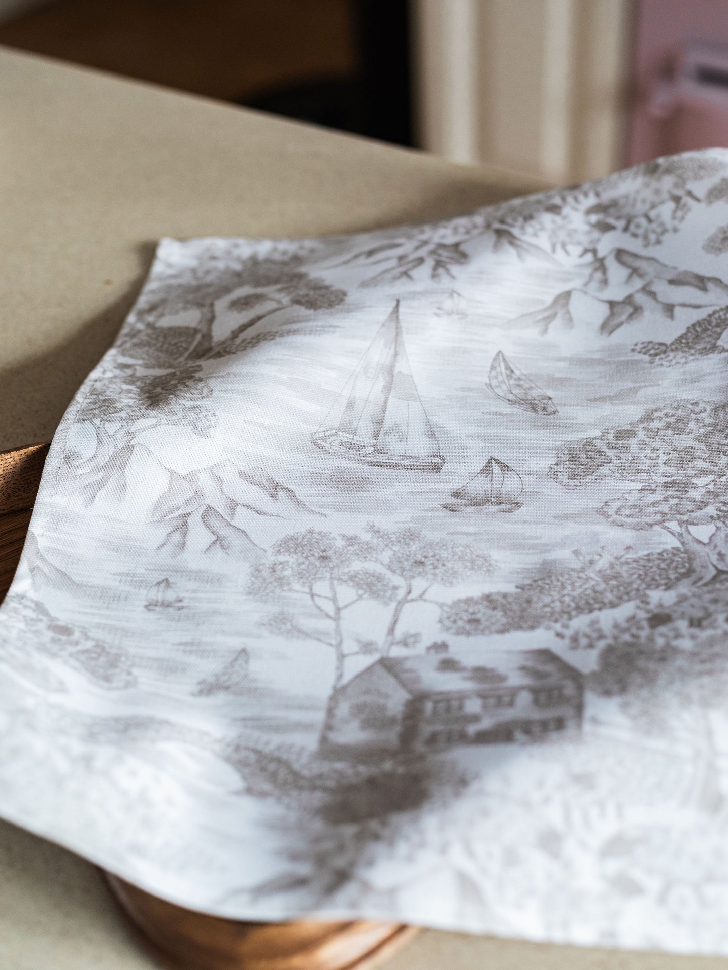 Soft Toile Napkins (Pair)