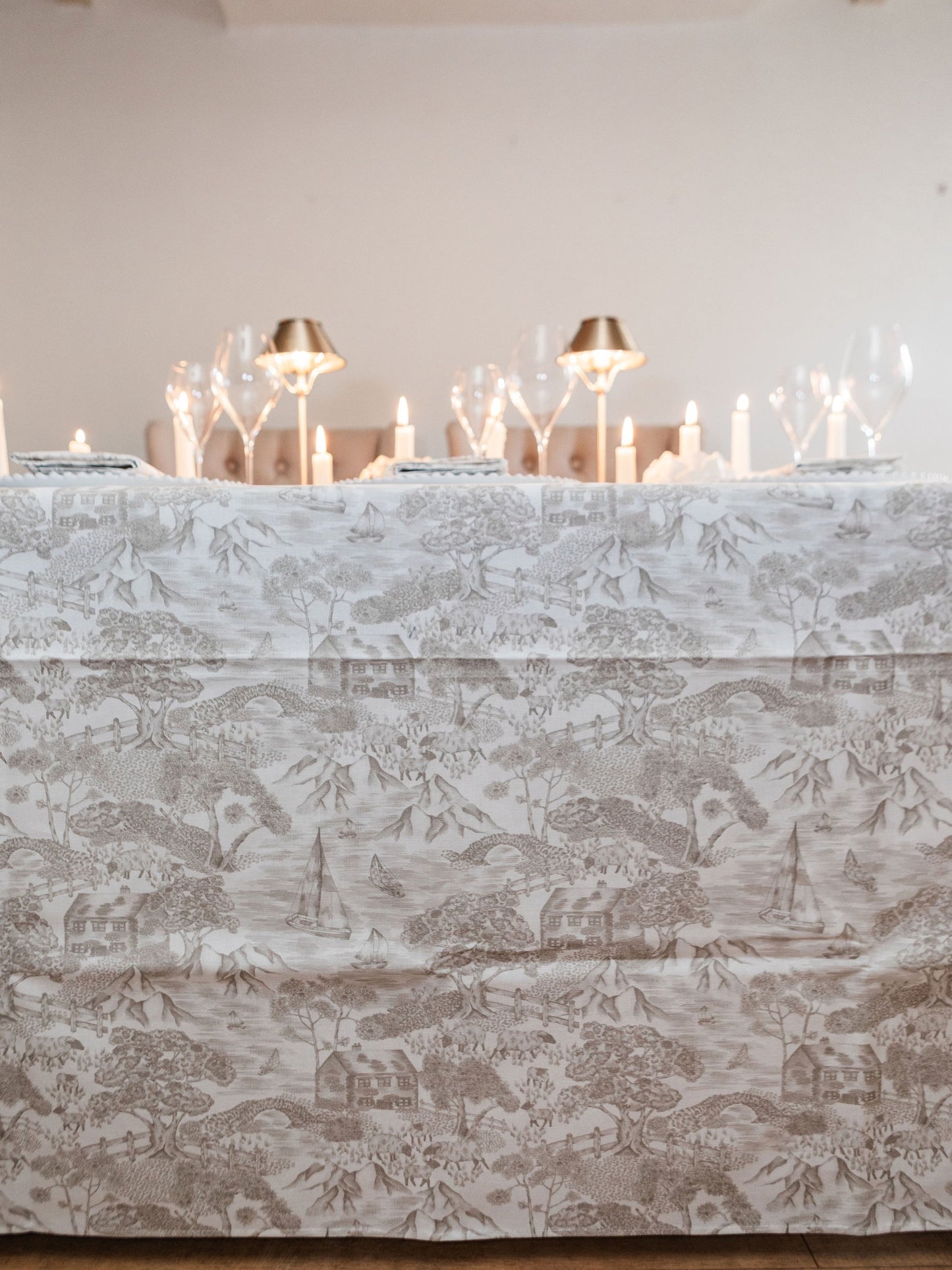 Soft Toile Tablecloth