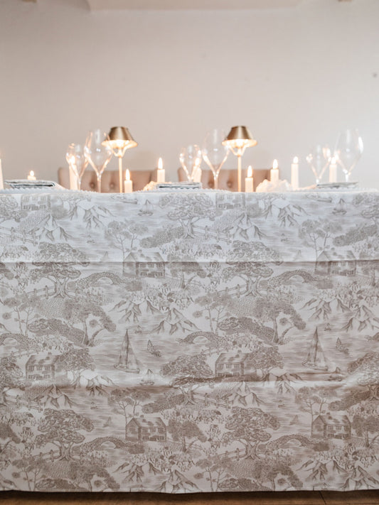 Soft Toile Tablecloth