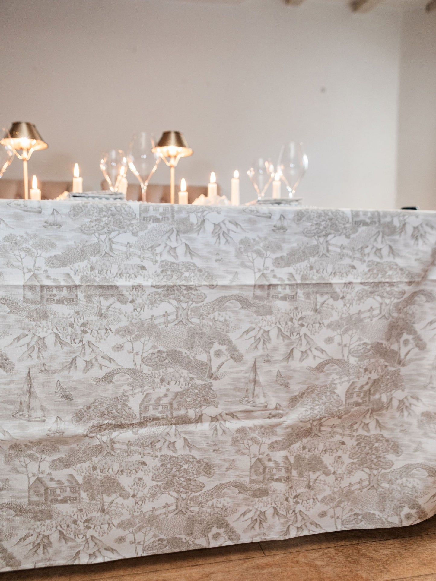 Soft Toile Tablecloth