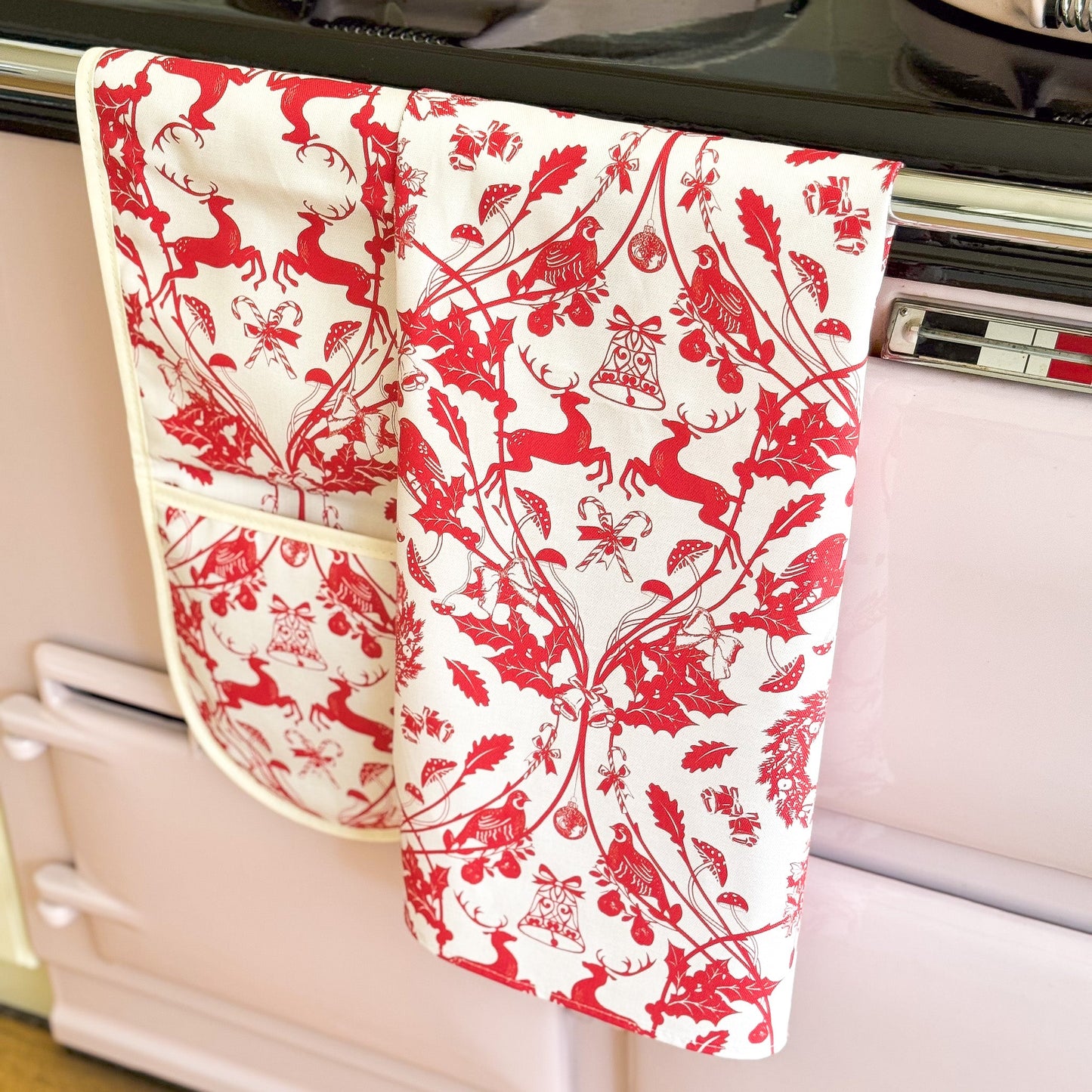 Cream Stag Tea Towel