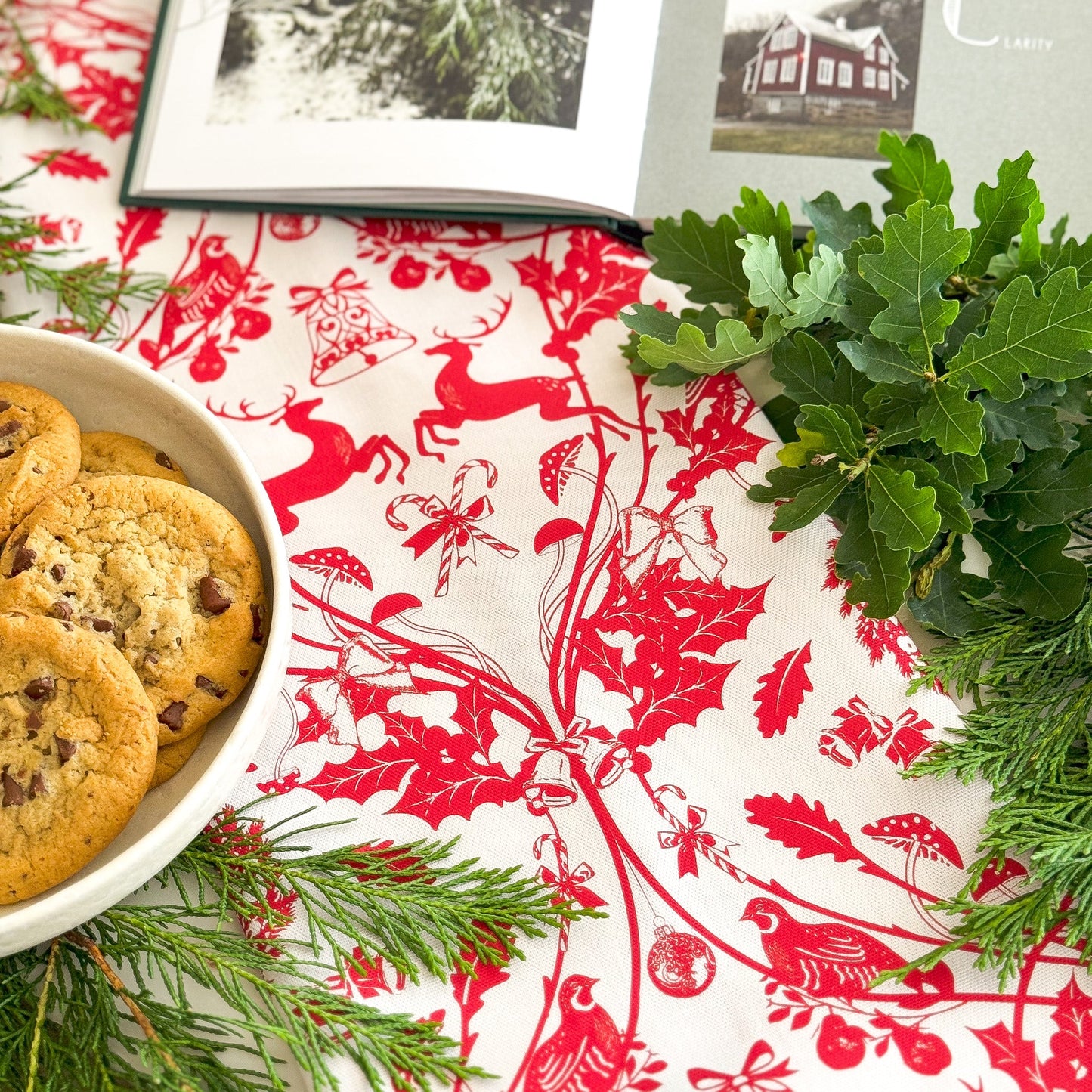 Cream Stag Tea Towel