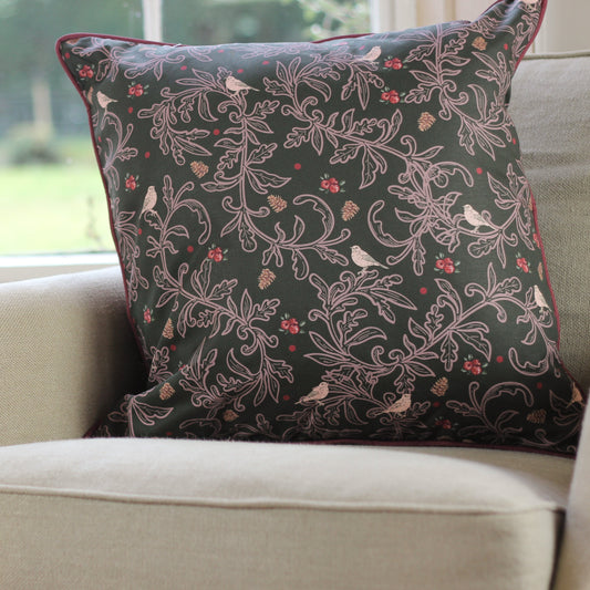 SAMPLE SALE - Green Robins Cushion