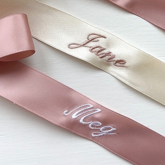 Personalised Satin Ribbon - 20 Characters