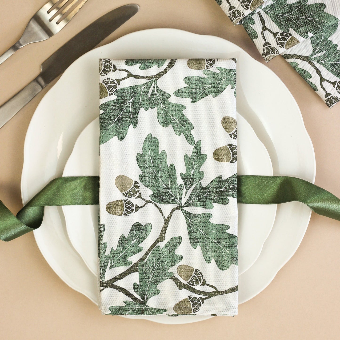 English Oak Napkins (Pair)