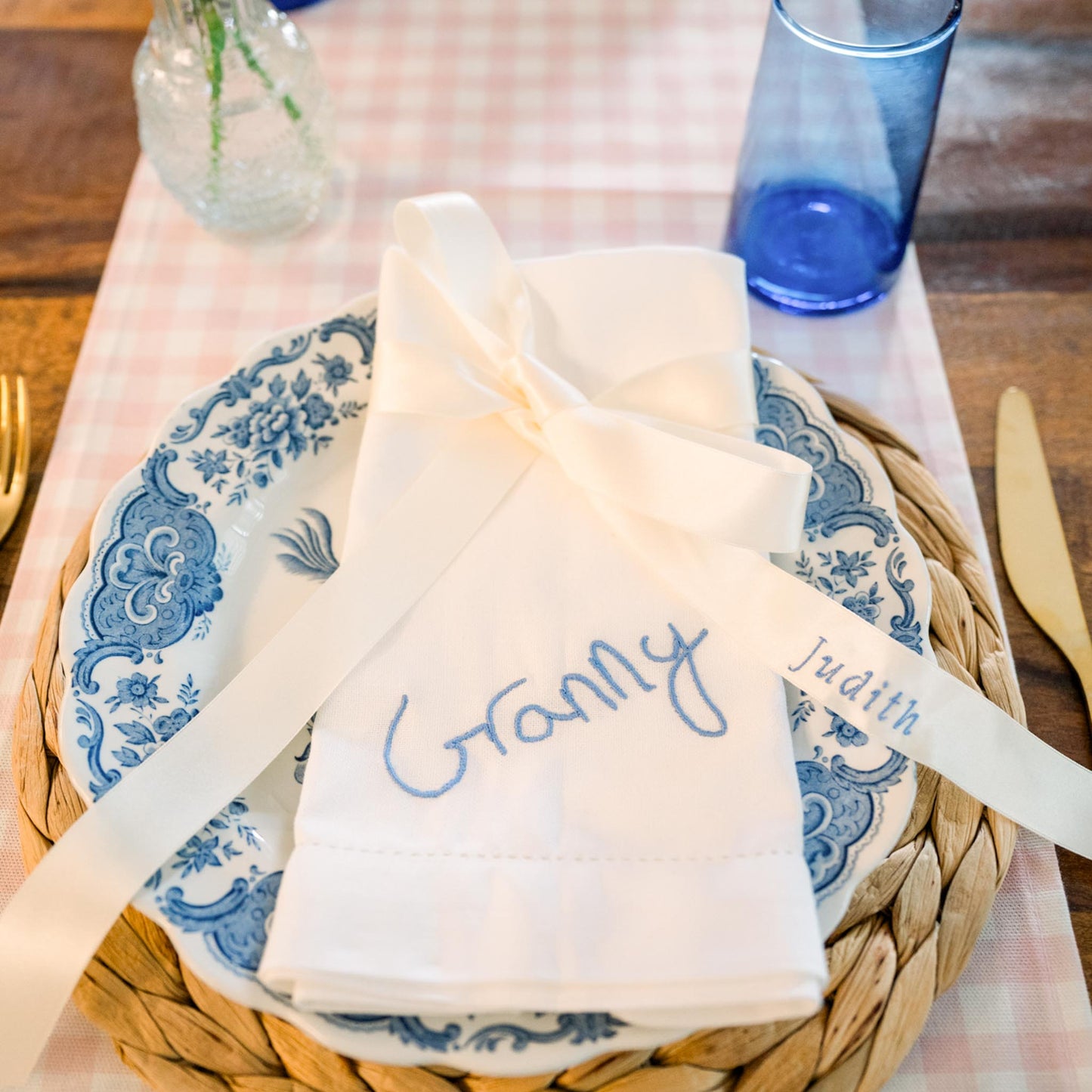 Personalised Mothers Day Napkin - Your Handwriting