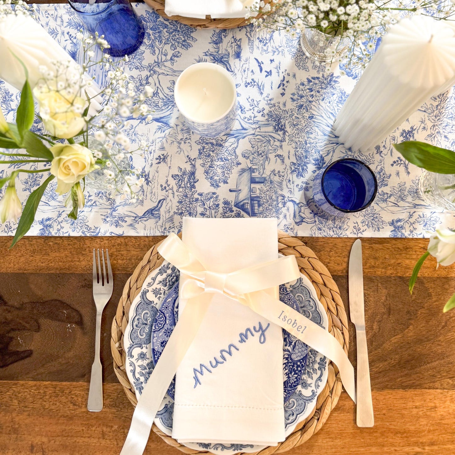 Personalised Mothers Day Napkin - Your Handwriting