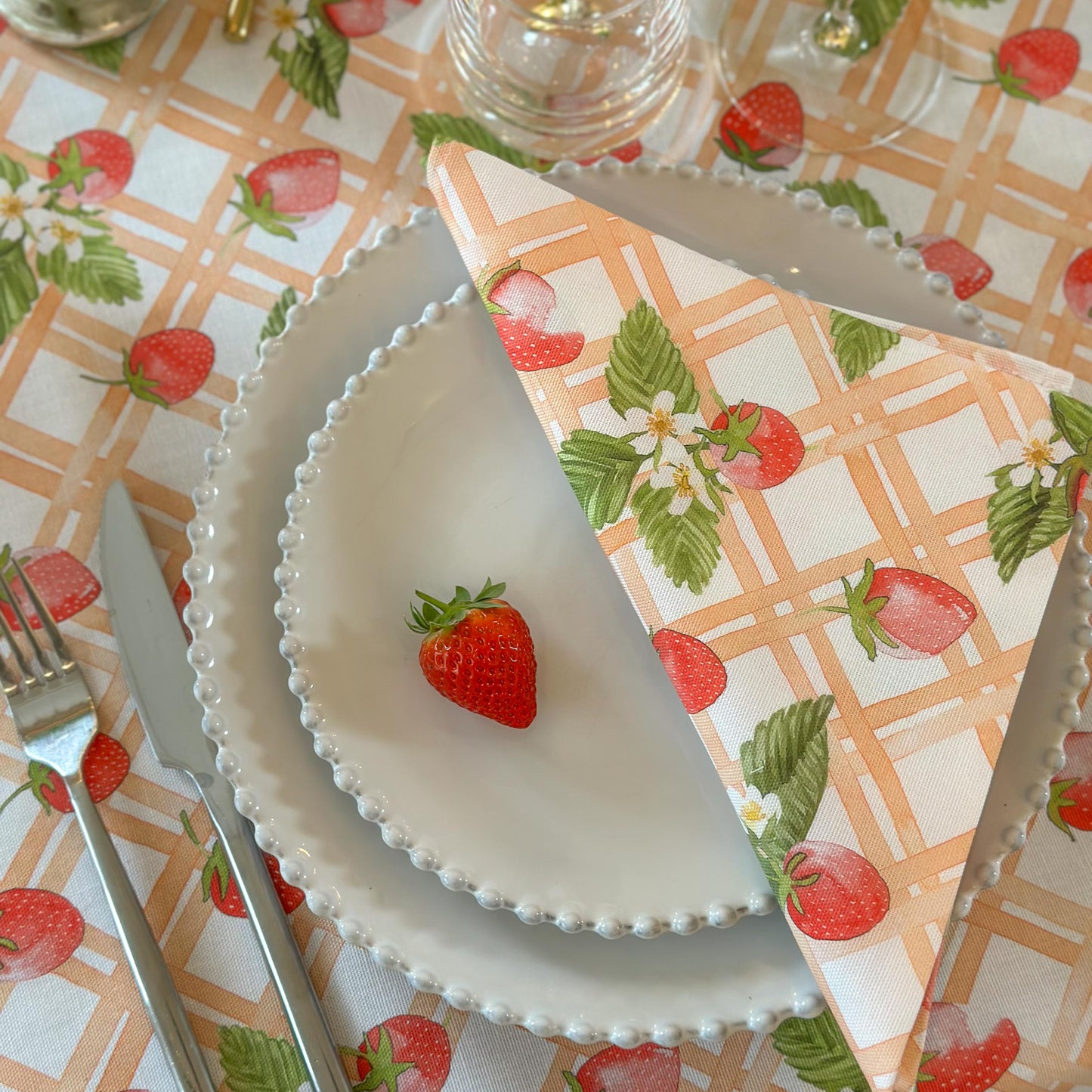Strawberry Picnic Napkins (Pair)