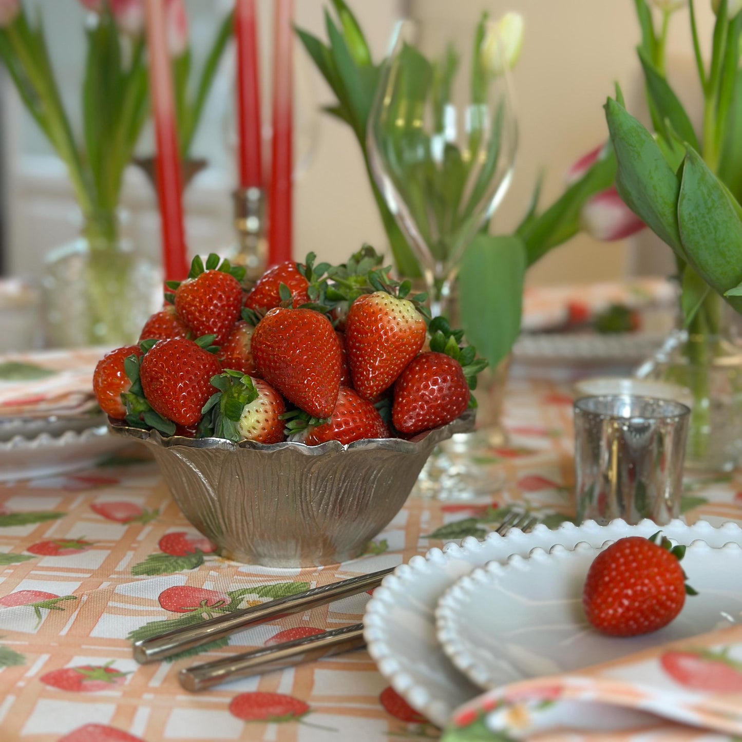 Strawberry Picnic Napkins (Pair)