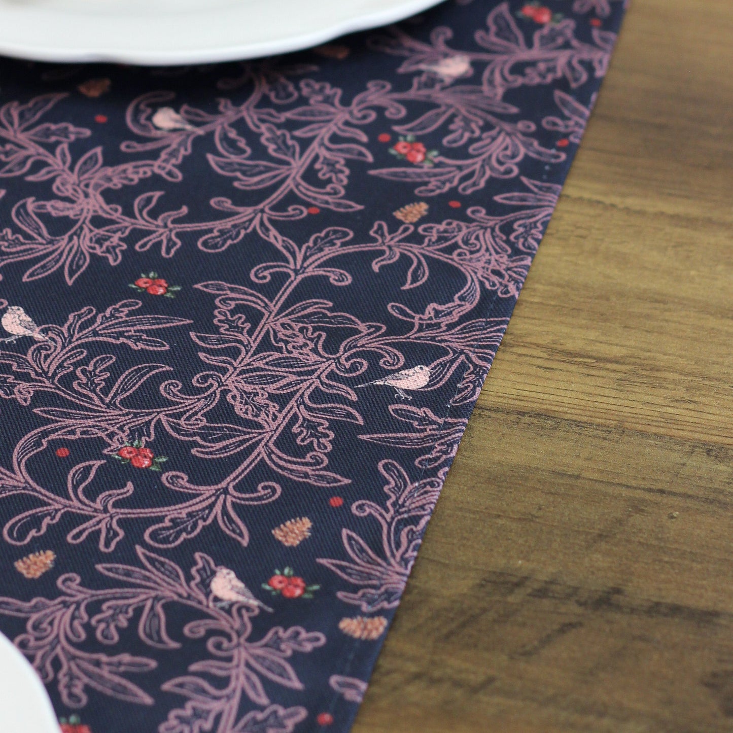 Navy Robins Table Runner
