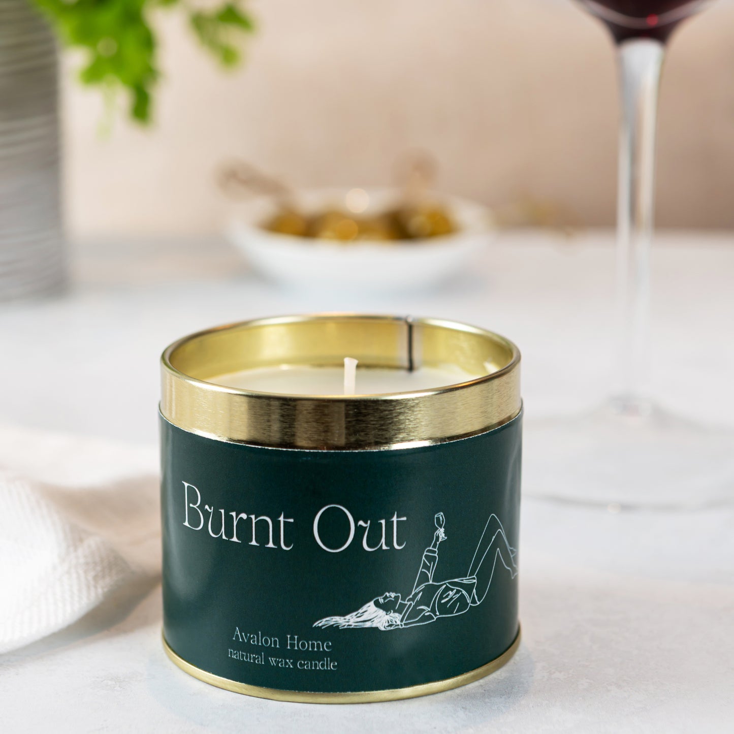 Burnt Out Tin Candle
