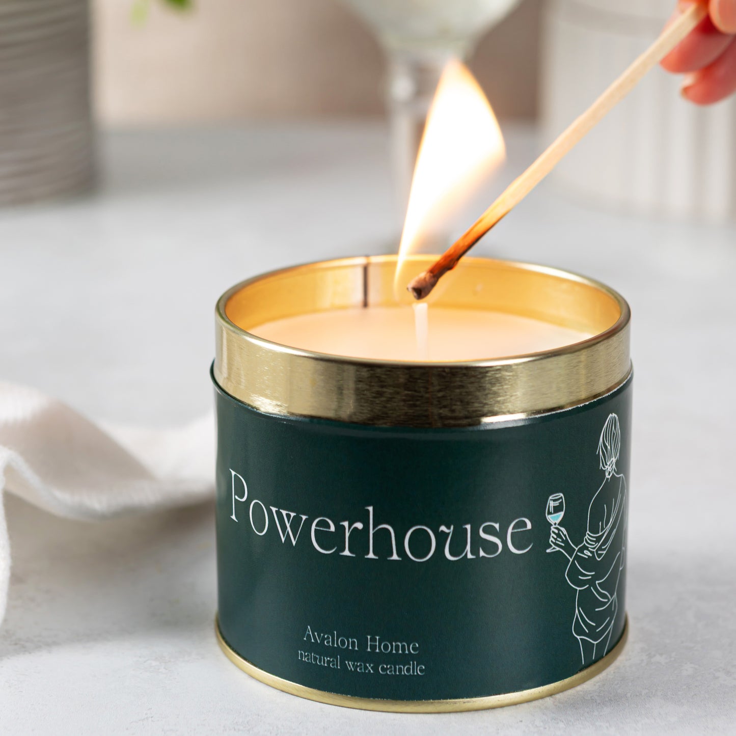 Powerhouse Tin Candle