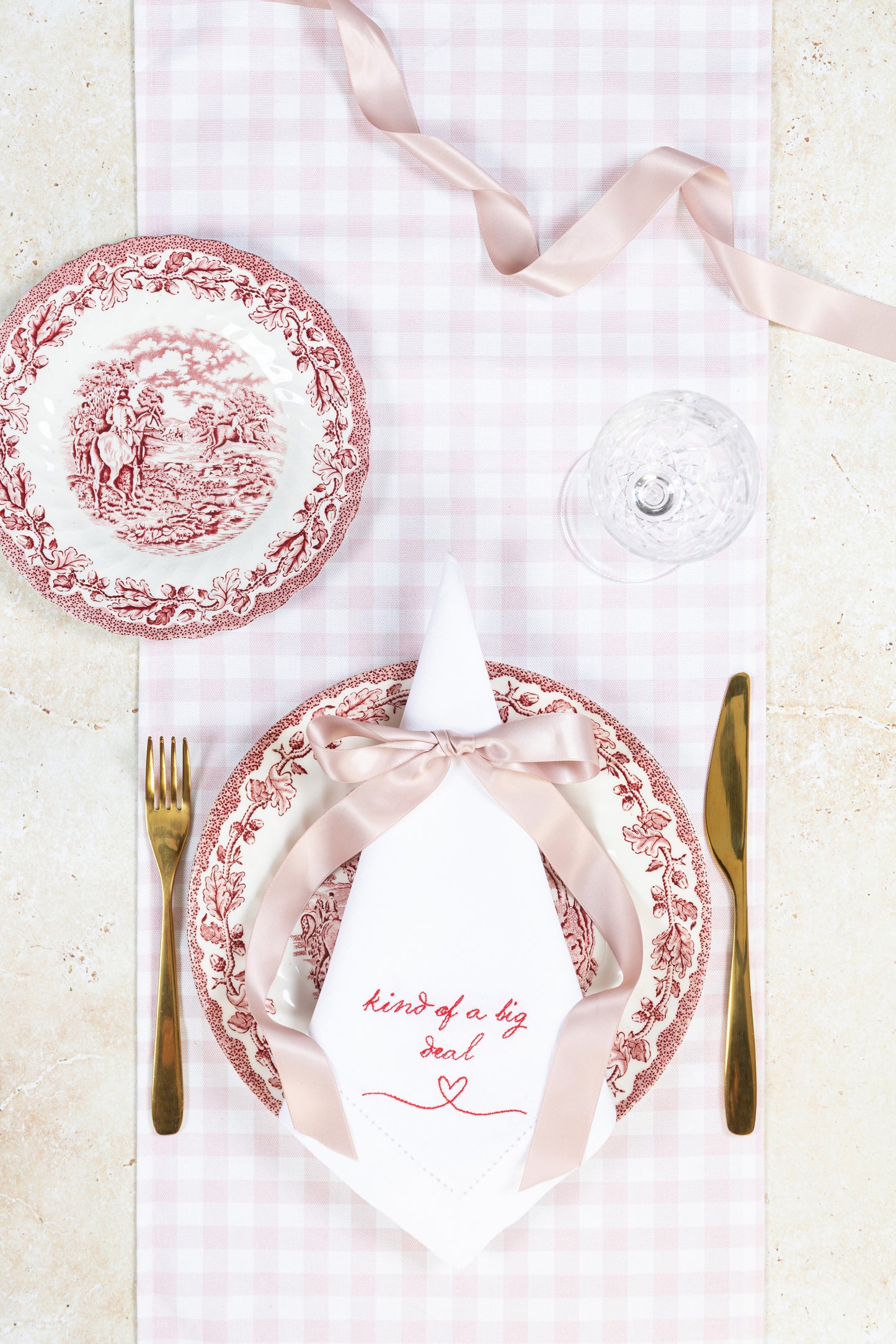 Kind Of A Big Deal - Red - Embroidered Napkins (Pair)