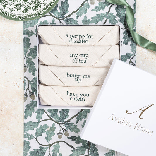 The Hostess Collection- Embroidered Napkin Gift Set