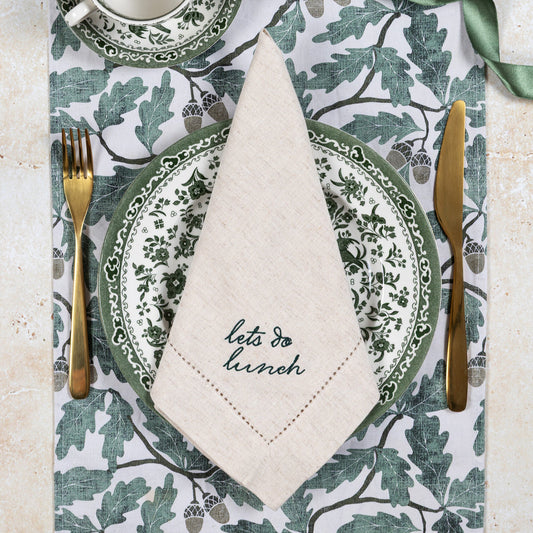 Lets Do Lunch Linen Napkins (Pair)
