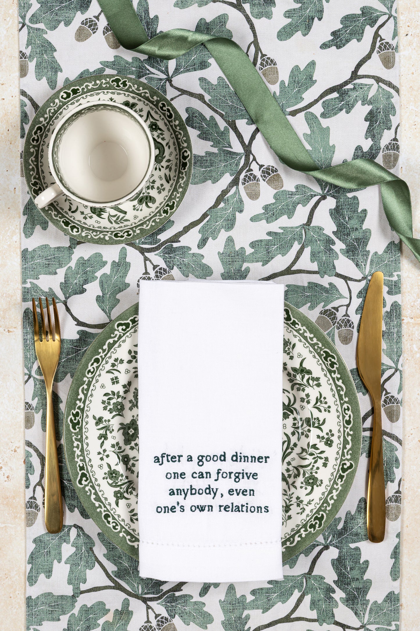 The Literary Collection- Embroidered Napkin Gift Set