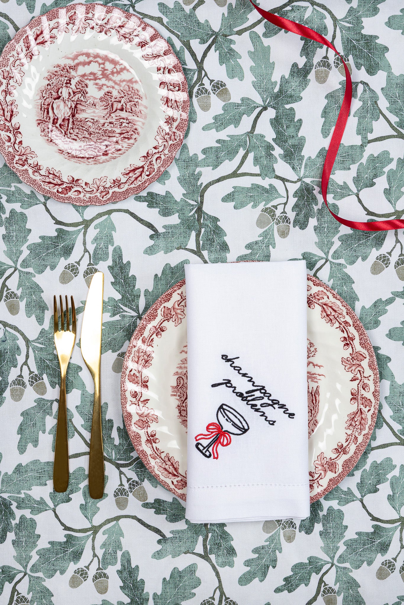 The Liquid Therapy Collection - Embroidered Napkin Gift Set