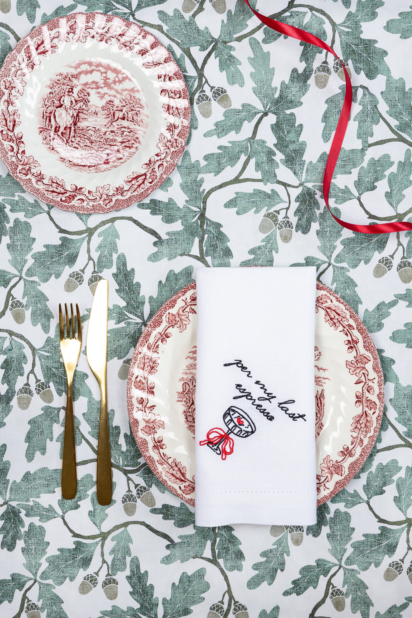 The Liquid Therapy Collection - Embroidered Napkin Gift Set