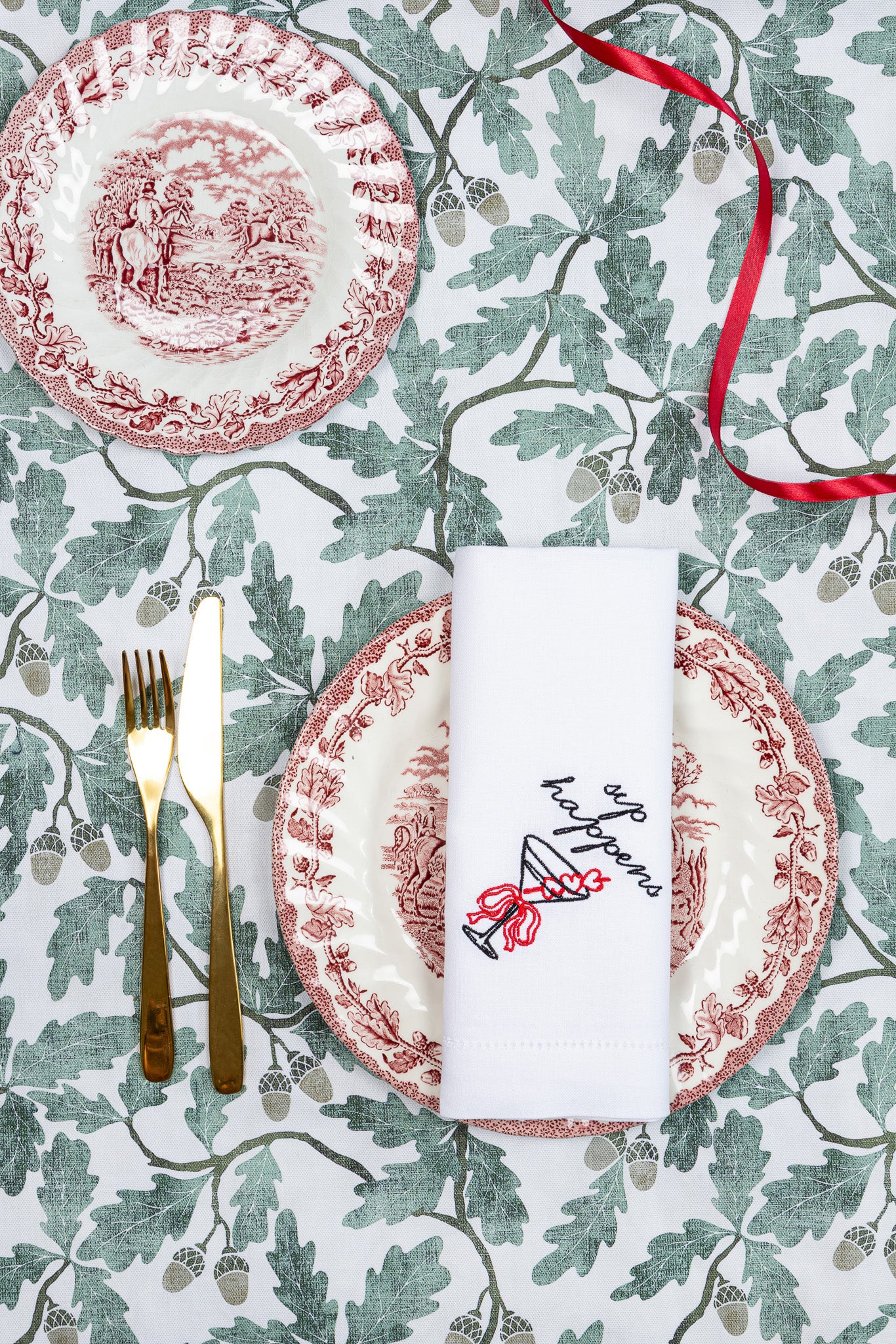 The Liquid Therapy Collection - Embroidered Napkin Gift Set