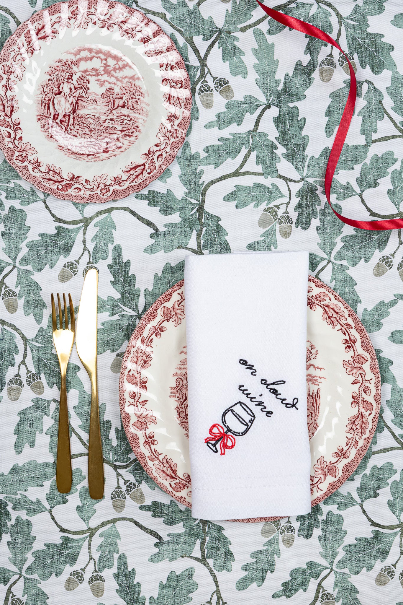 The Liquid Therapy Collection - Embroidered Napkin Gift Set