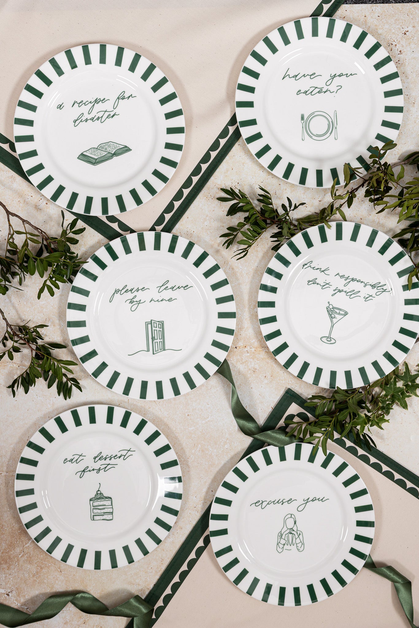 Eat Dessert First Bone China Plate