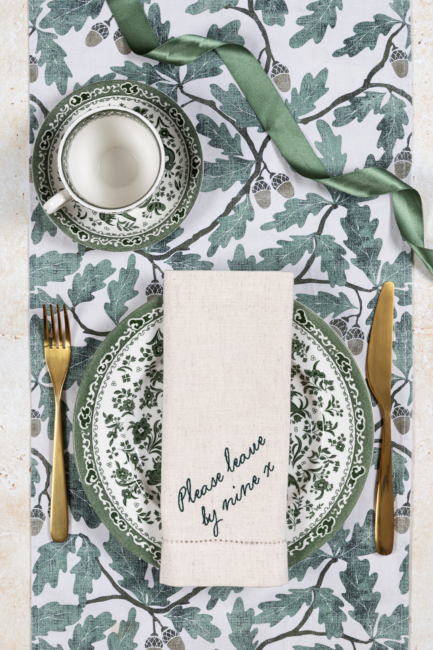 Please Leave By Nine Napkins (Pair)