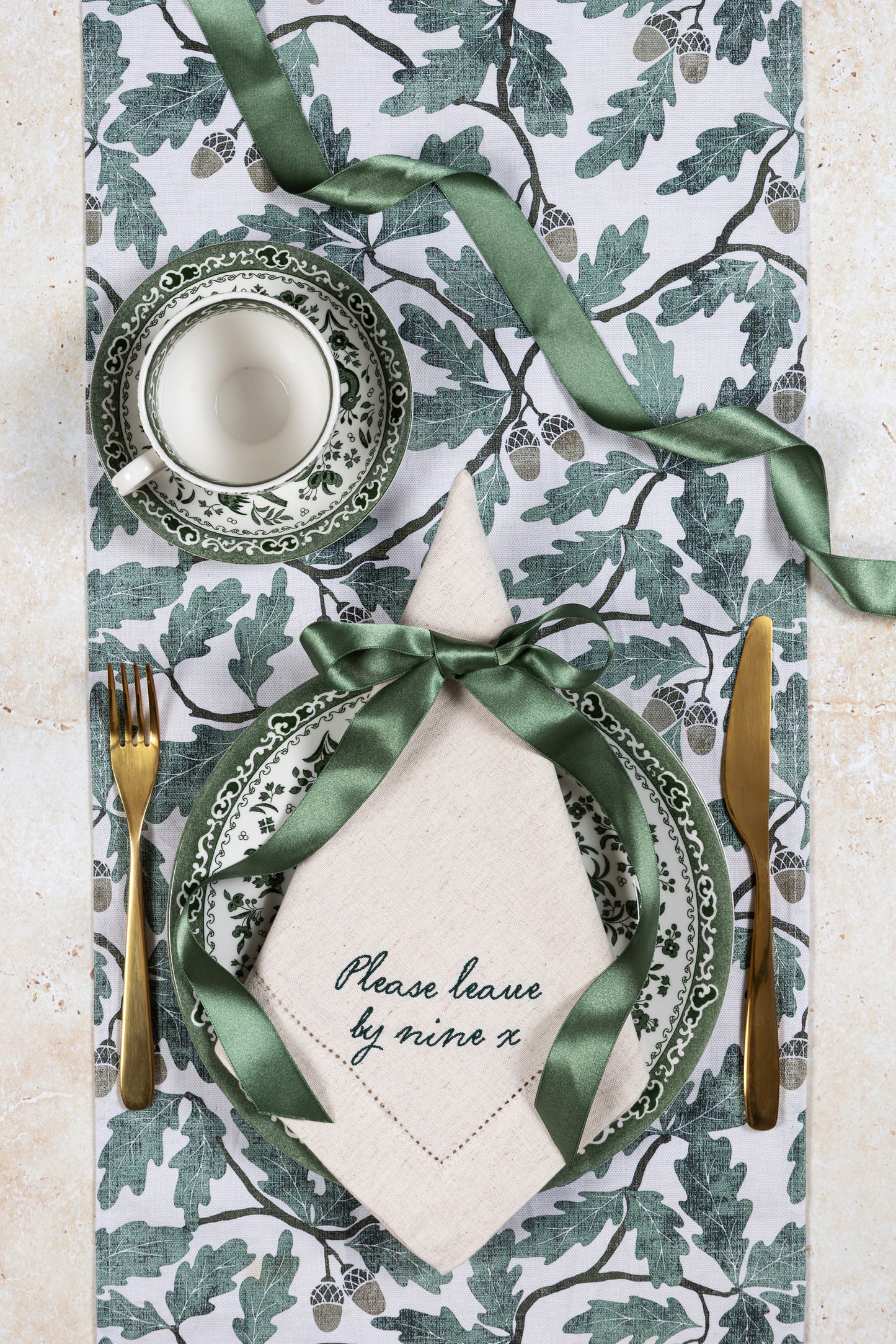 Please Leave By Nine Napkins (Pair)