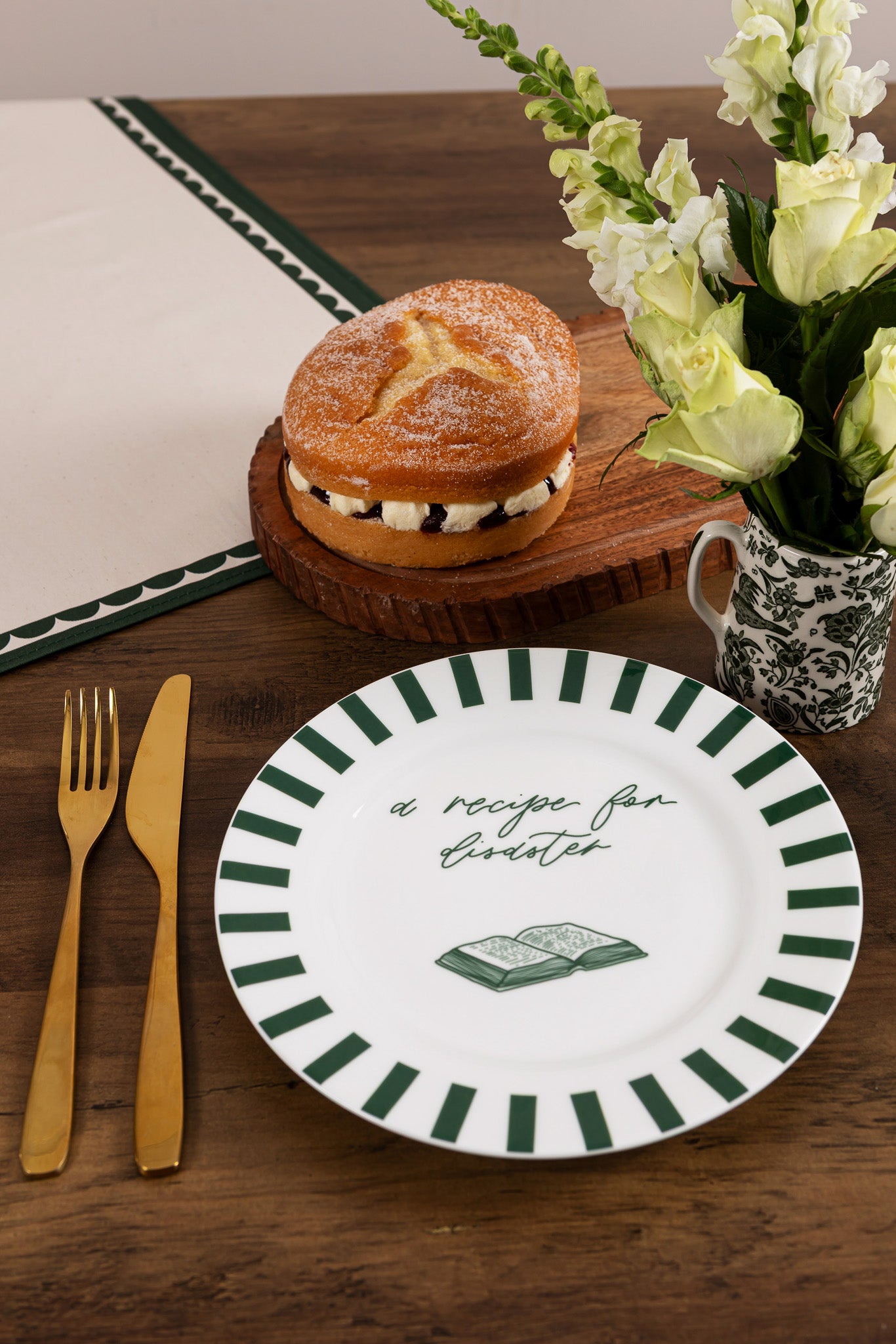 Recipe For Disaster Bone China Plate