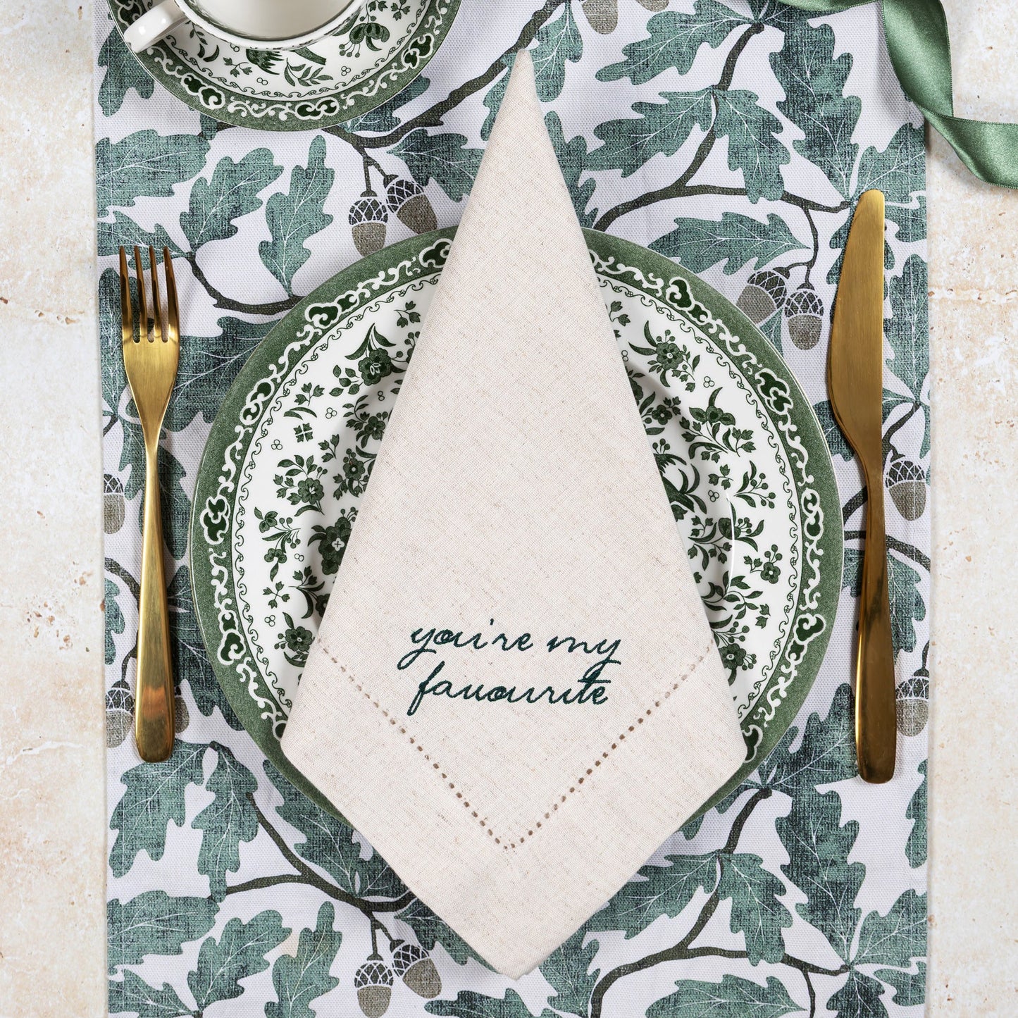 You're my Favourite Embroidered Napkins (Pair)