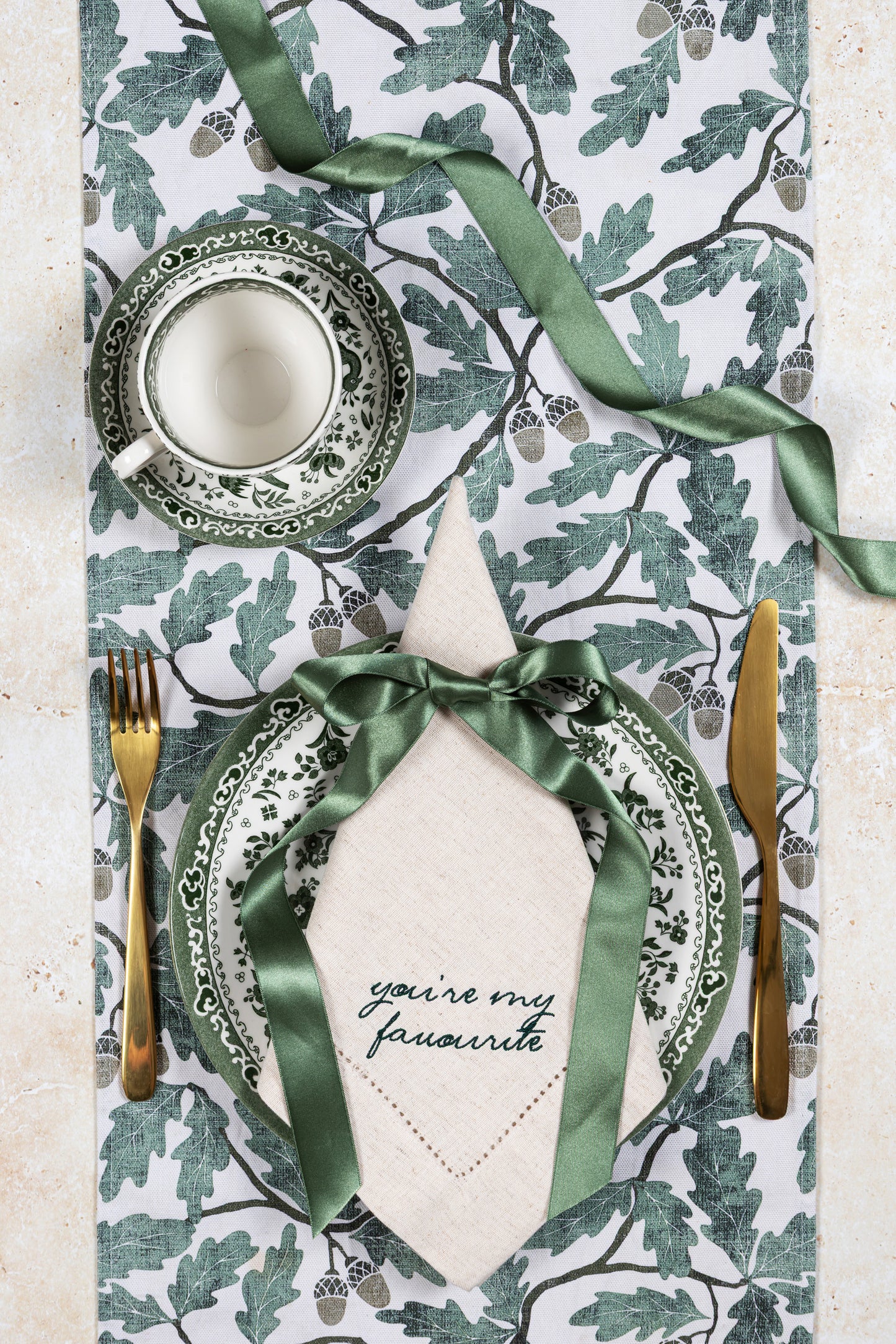 You're my Favourite Embroidered Napkins (Pair)