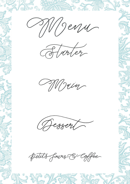 Blue Frills Downloadable Menu