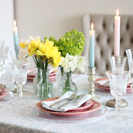 Blue Frills Tablecloth