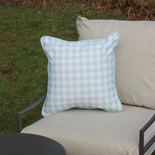 Blue Gingham Cushion